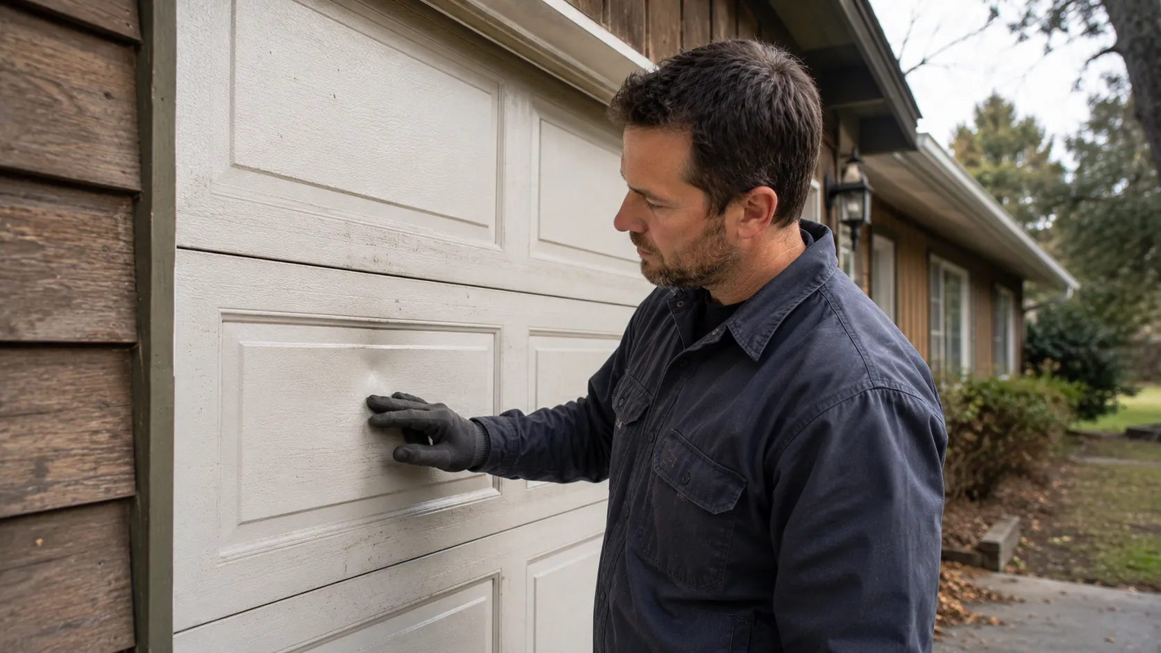 Garage door detail illustrating is your glendale garage door worth repairing, or time to replace?