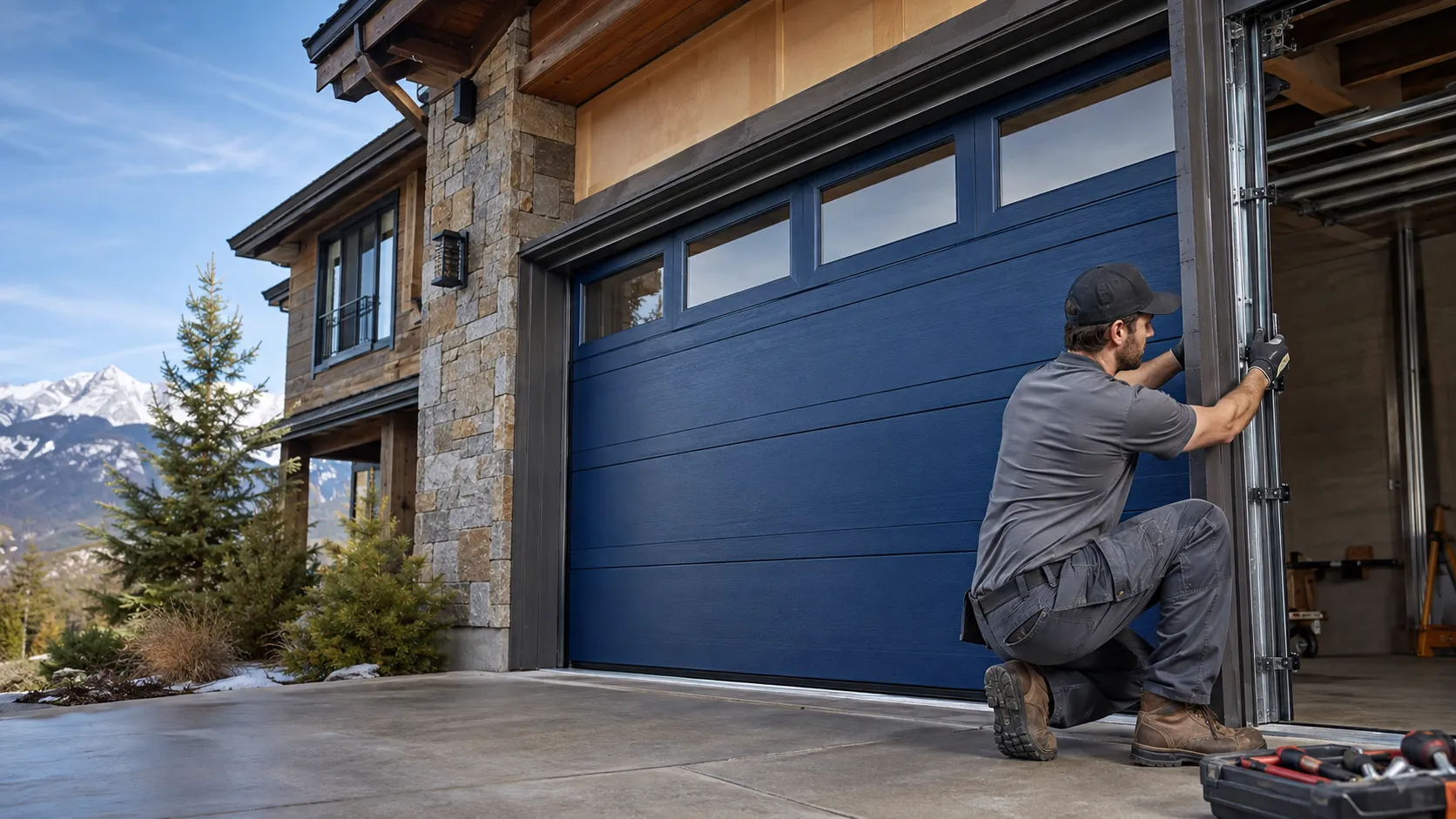 Garage door work on a home in Glendale