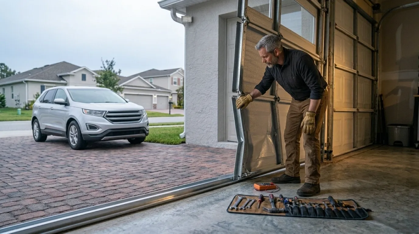 Why Garage Doors Jump Track in Glendale Homes in Glendale
